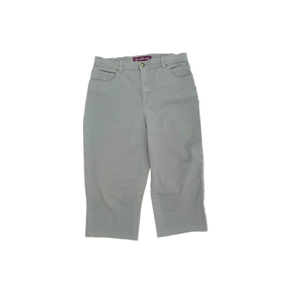 Gloria Vanderbilt Crop Women's size 10 Gray‎ Denim jeans